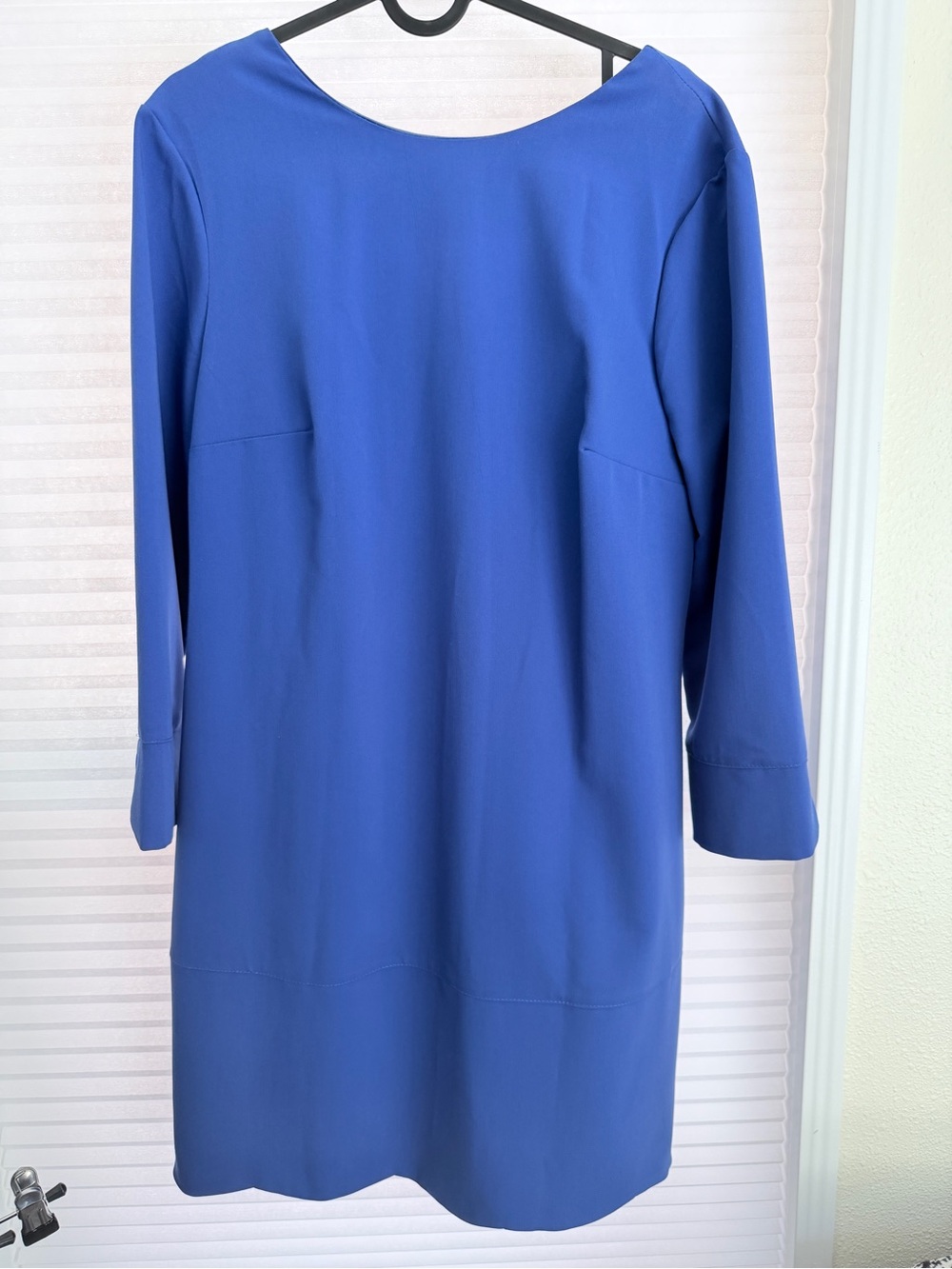 Nife Royal/Colbalt Blue Boatneck Shift Dress